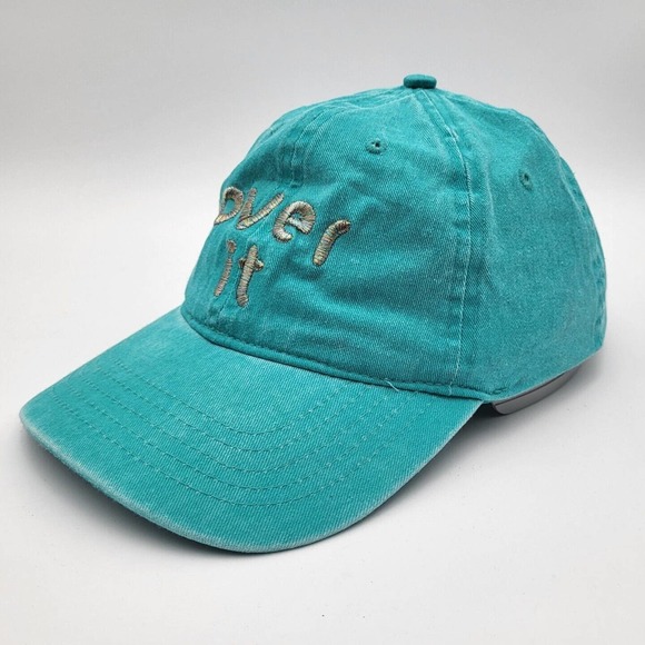 Over It Hat Cap Adult Adjustable Strapback Humor Funny Unstructured Mens - Picture 4 of 9